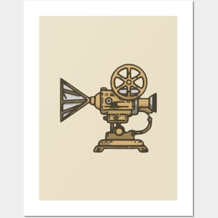 Silent film projector Posters and Art